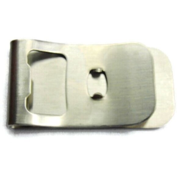 VT Virginia Tech Bottle Cap Opener SilverT Cash Holder Wallet Vintage Money Clip - Picture 5 of 6